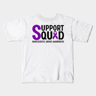 Support Squad Narcissistic Abuse Awareness Kids T-Shirt